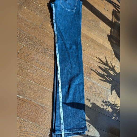 7 For All Mankind Straight Leg Women's Size 27 Dark Wash Denim Office Carrier - Picture 7 of 8